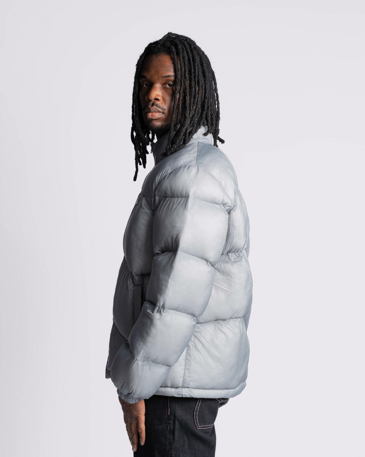 Dime Classic Ripstop Puffer / Silver ダウン